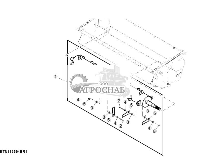 Ротор с зубчатыми ножами, соломоизмельчитель сверхтонкого реза - ST828069 871.jpg